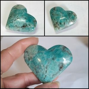 AAA Amazonite Heart Carving
